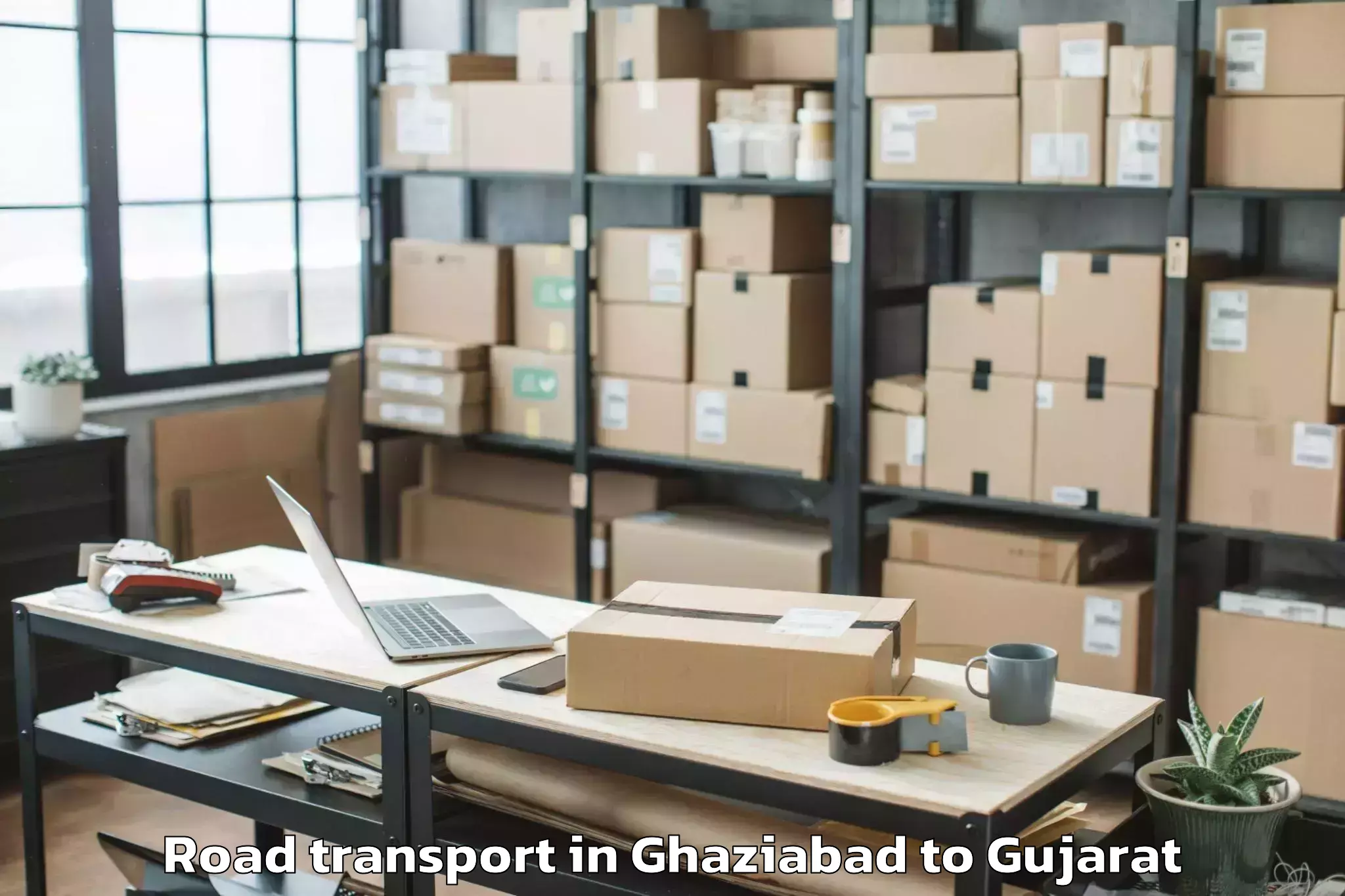 Top Ghaziabad to Balasinor Road Transport Available